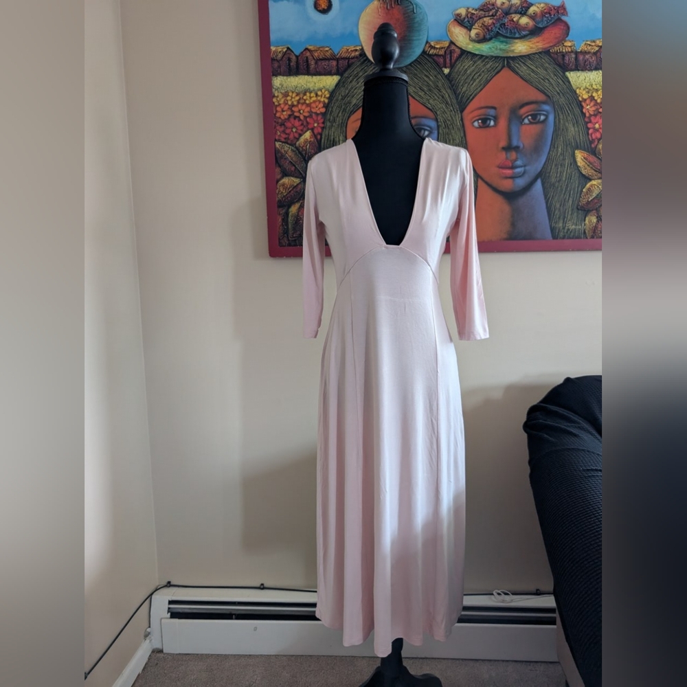 ASOS Soft Pink Long Sleeve Dress